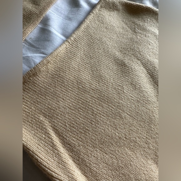 Showpo Sand Yellow Knit Off-The-Shoulder Cut-out Midi Dress - Picture 4 of 5